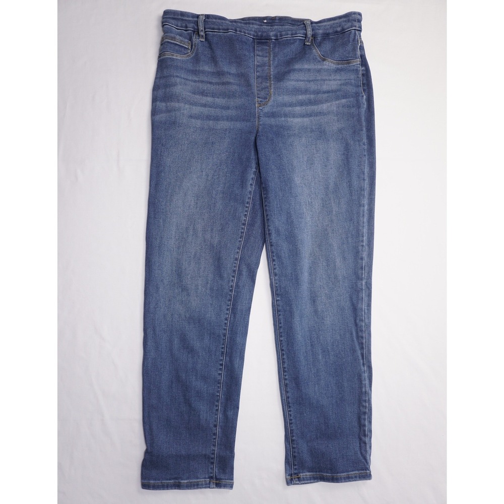 Time And Tru Size L (12-14) Blue Denim Pull On Jeggings